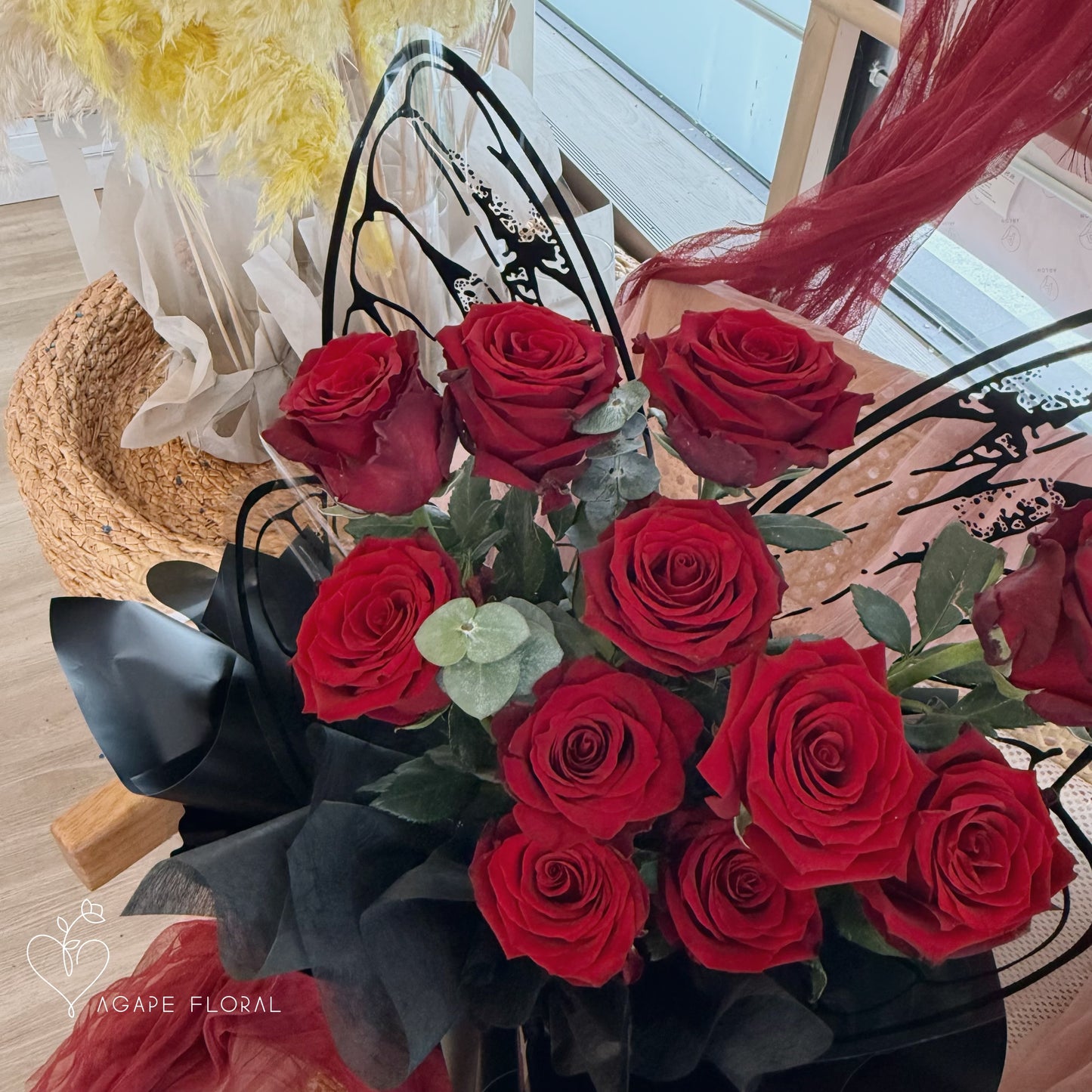 You're My Butterfly Bouquet (Red Rose)(VDAY)